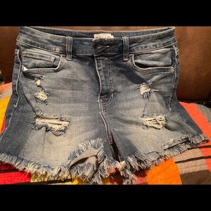 Distressed shorts